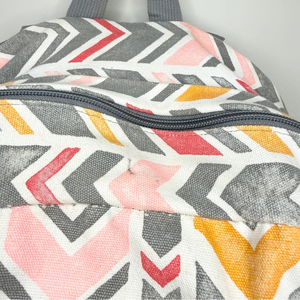 Jansport Right Pack Expressions Backpack Coral Dusk Chevrons Pattern - Picture 10 of 12